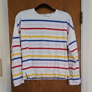 Hanna Andersson Multicolor Striped Long Sleeve Tee